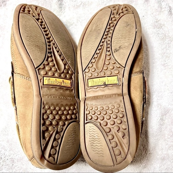 TIMBERLAND 11.5M 2-Eye Boat Shoes Sailing Shoes Men Deck Shoes Moccasins Taupe